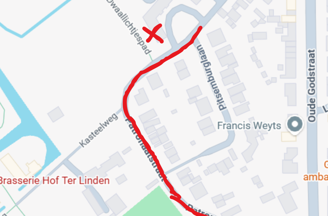 parkeergelegenheid bij Hof Ter Linden
